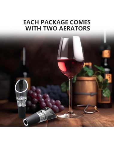 Aerador de Vino Tyzine Premium con Vertedor - Paquete de 2