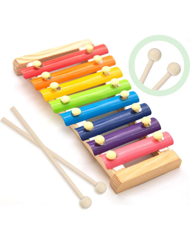 Mallets de Madera para Xilófono 20.32 cm - 2 Piezas