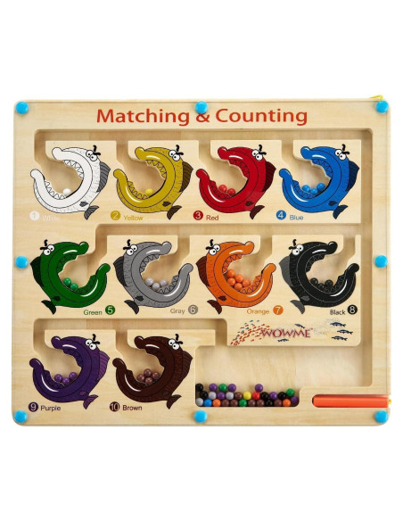 Juego Educativo de Madera WOWME Laberinto Magnético 30.2x26.9cm Juego Educativo de Madera WOWME Laberinto Magnético 30.2x26.9cm