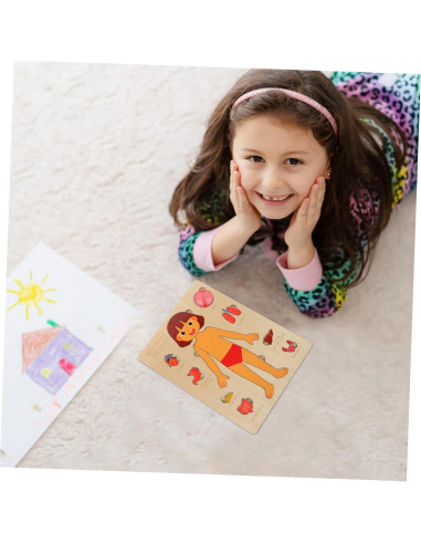 Rompecabezas Educativo del Cuerpo Humano Milisten 22x17cm