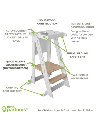 Torre de Aprendizaje Plegable Little Partners 2 Niveles
