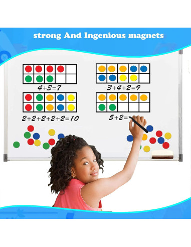 BAIVYLE Juguetes de Aprendizaje Montessori 2-4 Años - Marco de Diez Magnético