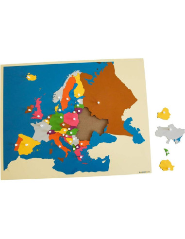 Rompecabezas de Madera Europa Montessori 57x45cm
