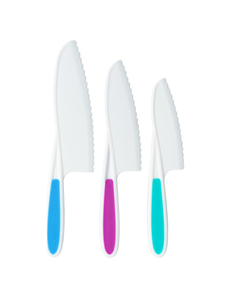 Juego de cuchillos de nylon TruChef para niños - 3 piezas Juego de cuchillos de nylon TruChef para niños - 3 piezas