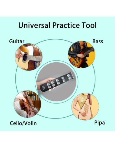 Entrenador de Dedos de Guitarra Silicona 0.1kg Práctica Portátil