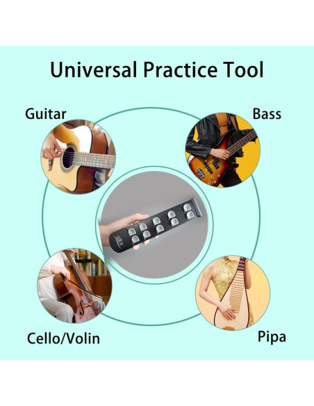 Entrenador de Dedos de Guitarra Silicona 0.1kg Práctica Portátil Entrenador de Dedos de Guitarra Silicona 0.1kg Práctica Portátil