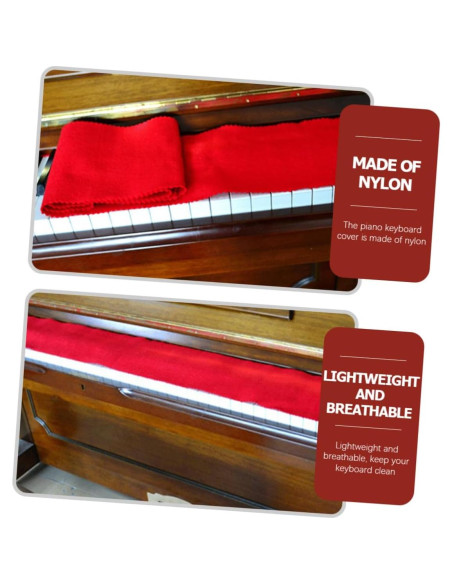 Funda y Guante de Limpieza para Teclado de Piano BESPORTBLE Funda y Guante de Limpieza para Teclado de Piano BESPORTBLE