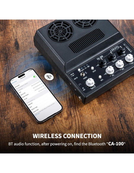 Amplificador de guitarra eléctrica LEKATO 20W Bluetooth portátil Amplificador de guitarra eléctrica LEKATO 20W Bluetooth portátil