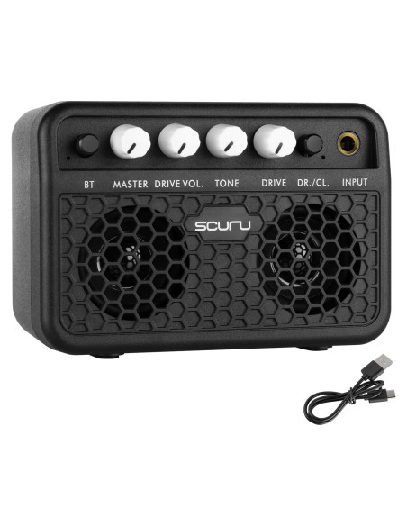 Amplificador Mini de Guitarra Caline 5W Bluetooth Recargable Amplificador Mini de Guitarra Caline 5W Bluetooth Recargable