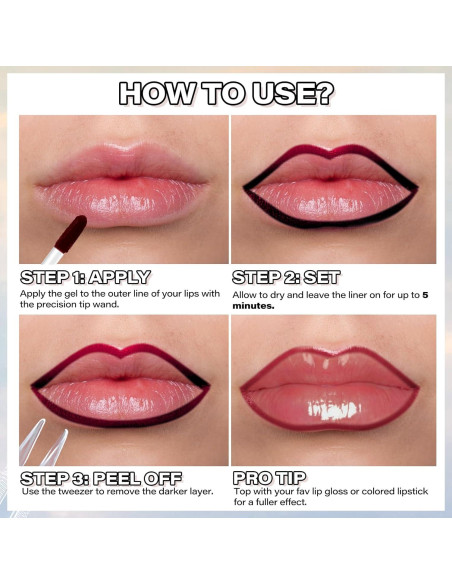 Tinte de Lápiz Labial Peel Off Cilrofelr Baya 32g Tinte de Lápiz Labial Peel Off Cilrofelr Baya 32g