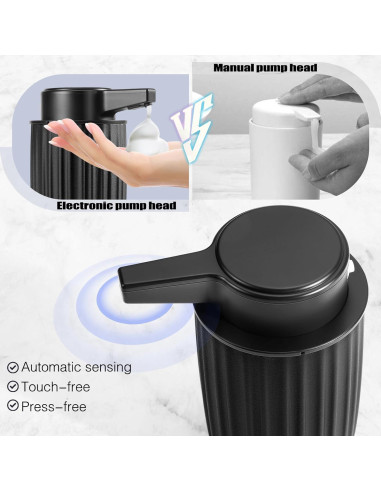Dispensador Automático de Jabón Espumoso Blancel 9oz Negro