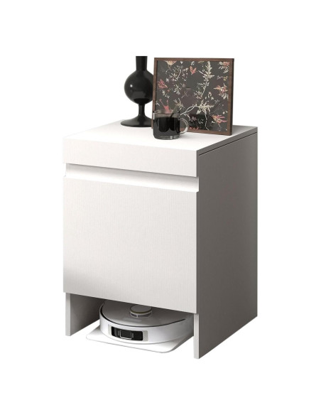 Soporte Organizador de Madera ZAQYCM para Robot Aspirador Blanco Soporte Organizador de Madera ZAQYCM para Robot Aspirador Blanco