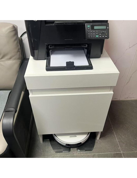 Soporte Organizador de Madera ZAQYCM para Robot Aspirador Blanco Soporte Organizador de Madera ZAQYCM para Robot Aspirador Blanco