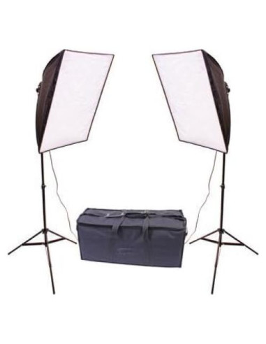 Kit de Luz Softbox Plegable Doble RPS Studio 50.8x50.8 cm