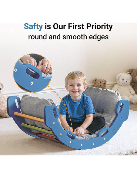 Arco de Escalada COSYLAND para Niños con Cojín - Madera Sólida Arco de Escalada COSYLAND para Niños con Cojín - Madera Sólida