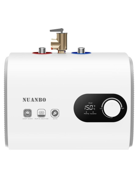 Calentador de Agua Eléctrico NUANBO 9.46L Instantáneo 1500W Calentador de Agua Eléctrico NUANBO 9.46L Instantáneo 1500W