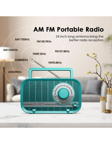 Radio portátil Bluetooth Audiocrazy AC-BT2210 Verde Radio portátil Bluetooth Audiocrazy AC-BT2210 Verde