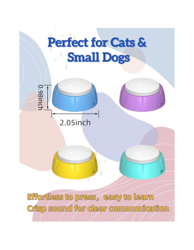 Kit de Botones de Comunicación para Mascotas Damei DM-6