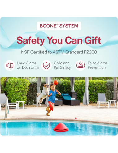 Alarma de Piscina Flotante Lifebuoy BCONE | Certificada ASTM F2208