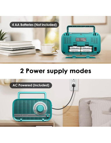 Radio portátil Bluetooth Audiocrazy AC-BT2210 Verde