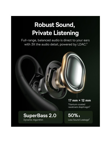 Auriculares Inalámbricos Baseus Eli Sport 2 - Negro, 45h Batería