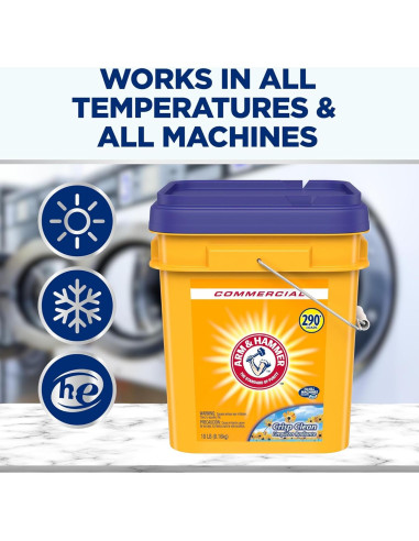 Detergente en polvo Arm & Hammer 8.16 kg limpieza profunda