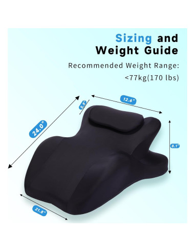 Almohada de Cuña Genérico PZ-001 para Parejas - Espuma Viscoelástica