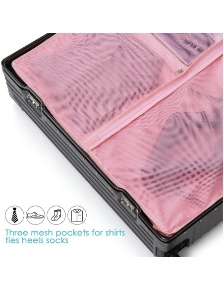 Bolsa de Ropa para Viaje EASYSO 152 cm Rosa con Ventanas Bolsa de Ropa para Viaje EASYSO 152 cm Rosa con Ventanas