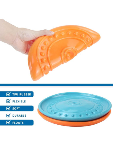 Disco Volador para Perros Aodeng - Caucho Suave 22.86 cm