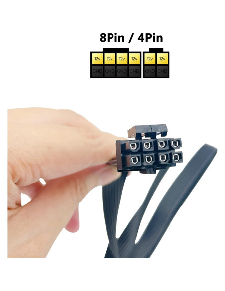 Cable de Alimentación EPS CPU 8 Pin Macho a Macho EVGA 70cm Cable de Alimentación EPS CPU 8 Pin Macho a Macho EVGA 70cm