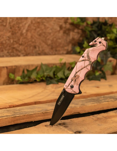 Cuchillo Plegable Tac-Force TF-499PC Camo Rosa 20,32 cm Cuchillo Plegable Tac-Force TF-499PC Camo Rosa 20,32 cm
