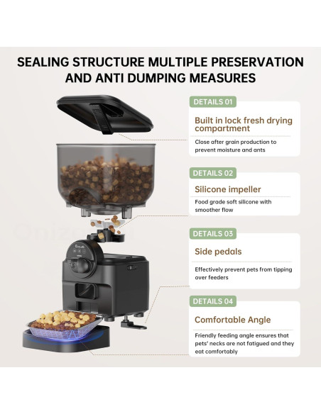 Comedero Automático Onizoomi 6L con Cámara HD y App WiFi Comedero Automático Onizoomi 6L con Cámara HD y App WiFi