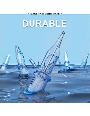 Agujas de Cartucho para Tatuaje Emalla Eliot 20Pcs 0.30mm