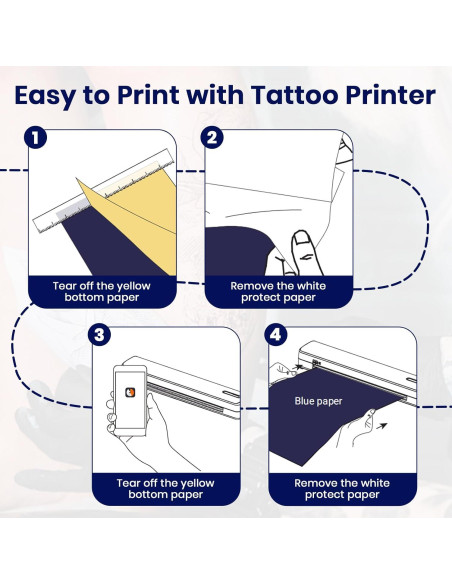 Impresora Térmica Inalámbrica de Tatuajes XWKOXWK C80 Impresora Térmica Inalámbrica de Tatuajes XWKOXWK C80