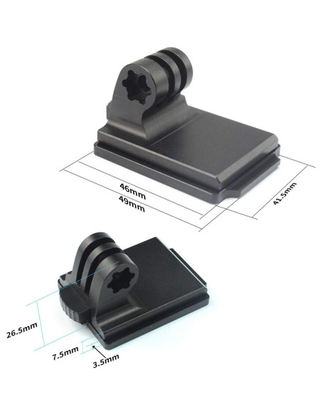Soporte de casco de aluminio AngelReally para GoPro Hero 9/8/7/6/5/4 Soporte de casco de aluminio AngelReally para GoPro Hero 9/8/7/6/5/4