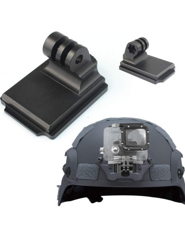 Soporte de casco de aluminio AngelReally para GoPro Hero 9/8/7/6/5/4