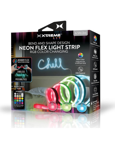 Tira LED Multicolor Flexible 1.98m Xtreme con Control Remoto