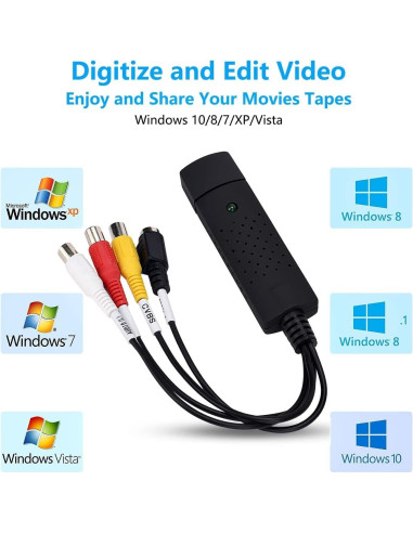 Convertidor de Video y Audio USB TCNEWCL TCN-VC-149B-OB