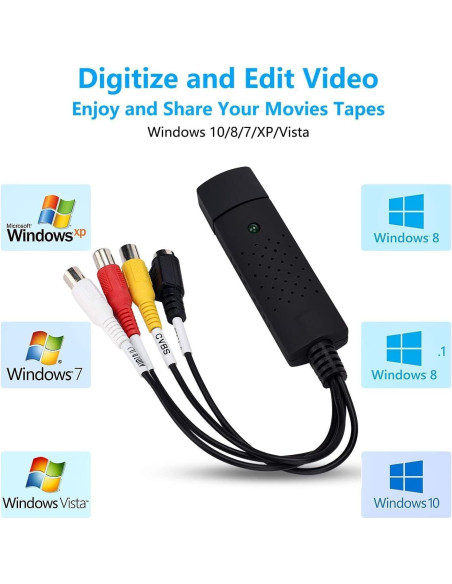 Convertidor de Video y Audio USB TCNEWCL TCN-VC-149B-OB Convertidor de Video y Audio USB TCNEWCL TCN-VC-149B-OB