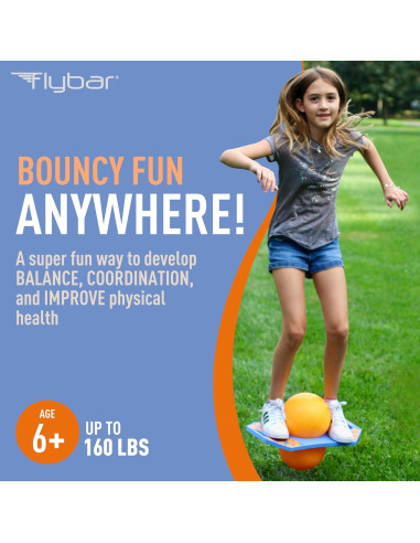Flybar Pogo Ball Tabla de Rebote para Niños 6+ Años