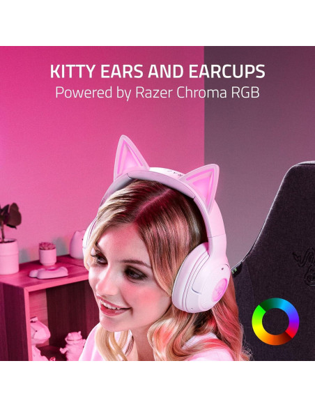 Auriculares Inalámbricos Razer Kraken Kitty V2 BT Blanco - RGB Auriculares Inalámbricos Razer Kraken Kitty V2 BT Blanco - RGB