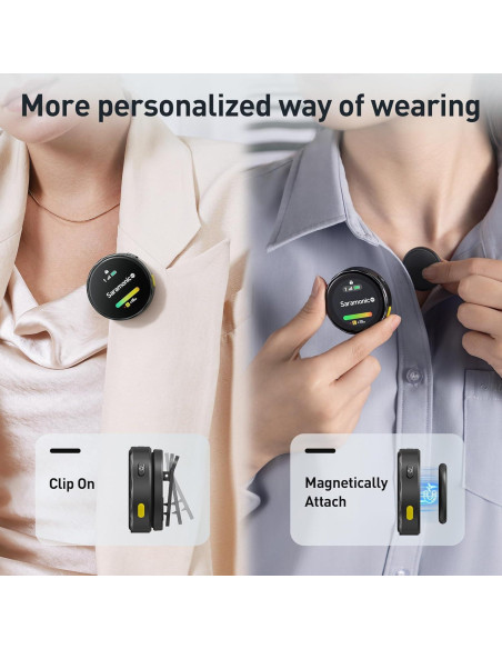 Micrófono Lavalier Inalámbrico Saramonic BlinkMe U2 USB-C y Lightning Micrófono Lavalier Inalámbrico Saramonic BlinkMe U2 USB-C y Lightning