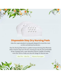 Almohadillas desechables para lactancia Mommy Care - 60 unidades 2