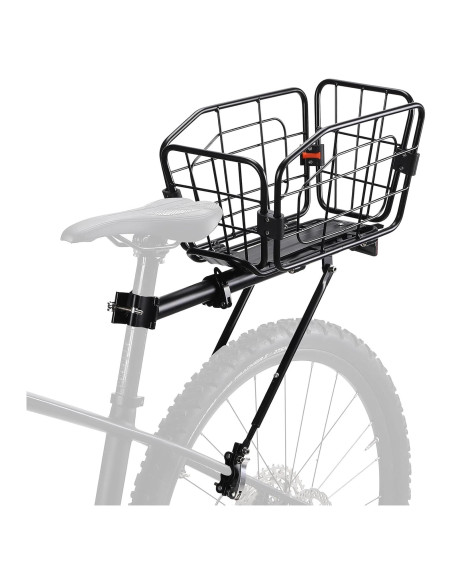 Portabicicletas trasero ANGGOER 165 LB con cesta desmontable Portabicicletas trasero ANGGOER 165 LB con cesta desmontable