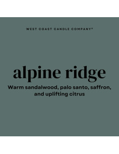Vela Aromática Alpine Ridge West Coast Candle 113 g - Segura para Mascotas 2