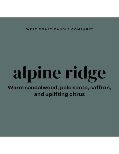 Vela Aromática Alpine Ridge West Coast Candle 113 g - Segura para Mascotas Vela Aromática Alpine Ridge West Coast Candle 113 g - Segura para Mascotas
