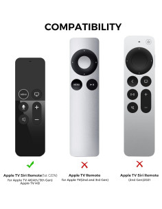Funda Silicona Antideslizante AhaStyle para Control Remoto Apple TV 2