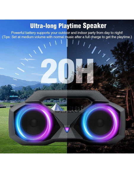 Altavoz Bluetooth KMAG HB1 80W Impermeable IPX7 20H Portátil Altavoz Bluetooth KMAG HB1 80W Impermeable IPX7 20H Portátil