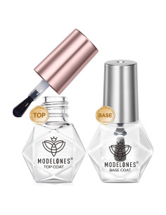 Set Esmalte de Uñas Base y Top Coat Modelones 5 ml x2