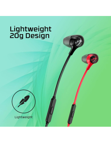 Auriculares HyperX Cloud Earbuds II 14mm con Estuche Negro